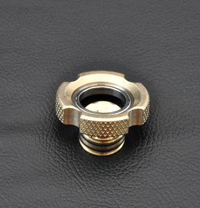 LoopHole Spinner - Brass T-4 Female Knurl - Without Core