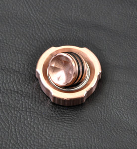 LoopHole Spinner - Copper T-3v2 Machined Knurl and Machine Finish - Without Core